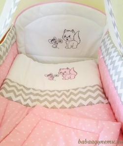 Rózsaszín csillagos-chevron cica egér termék főképe