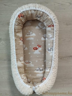 Erdei álom- bézs minky- Babafészek termék főképe