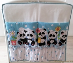 Édi panda-kék-Zsebes tároló termék főképe