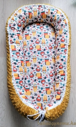 Dzsungel csapat sárga - mustár minky- Babafészek termék főképe