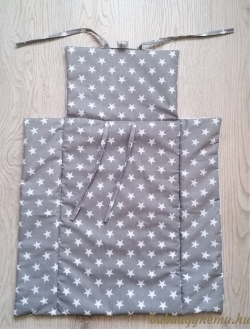 Fehér csillagos - Mobil pelenkázólap termék főképe