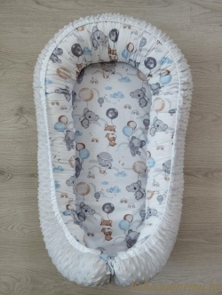 Légiparádé- szürke minky- Babafészek termék főképe