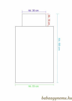Fehér csillagos - Mobil pelenkázólap képe